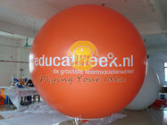 Porcellana Il pallone gonfiabile arancio con stampa protetta UV, annuncio dell'elio di pubblicità balloons fabbrica 