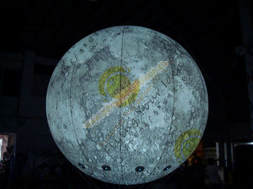 3m Eye-Catching Inflatable Lighting Balloon , 0.18mm thinkness helium quality PVC Helium Balloons for Exhibitions