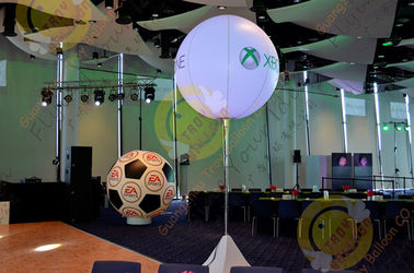 pallone gonfiabile rotondo attraente bianco dell'elio di 2.5m con illuminazione di RGB LED
