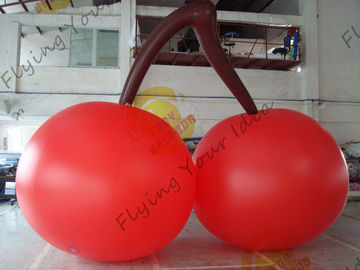 Palloni a forma di ciliegia rossa del PVC 3m alta per l'esposizione della fiera campionaria
