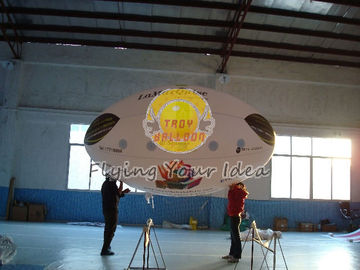 pallone ovale di pubblicità gonfiabile riutilizzabile di 3.5*2m, PVC di qualità dell'elio di 0.18mm con stampa laterale due per gli eventi di apertura